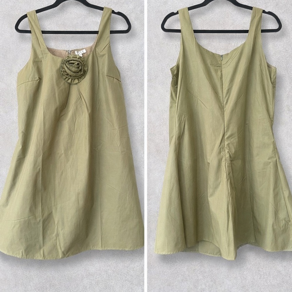 TCEC Olive Green Midi Dress